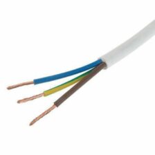 2.5MM 3 CORE CABLE WHITE RR Kabel-(1000449)