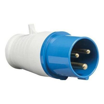 INDUSTRIAL MALE SOCKET 220V 3PIN 16AMP PCE AUSTRIA-(1001287) for sale