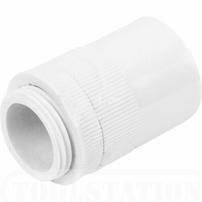 20MM PVC WHITE ADAPTOR DECODUCT-(1000373)