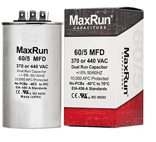 CAPACITOR 60+5 MFD MADE IN INDIA-Maxrun-(1000877)