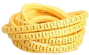 CABLE MARKER BM -1 YELLOW(1) GIFFEX TAIWAN-RIVER FOX-(1000760)