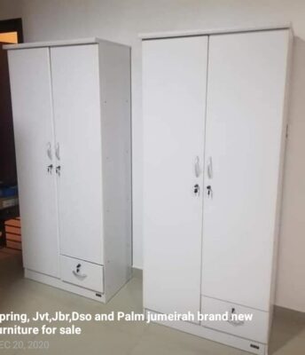 TWO DOOR WOODEN CUPBOARD WITHOUT DESIGN FOR SALE