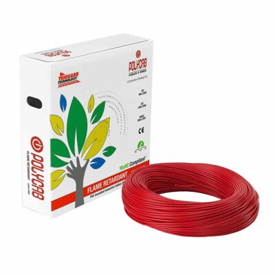 2.5MM SINGLE CORE CABLE RED MESC(1ROLL-100YRD)-POLYCAB-(10000254)