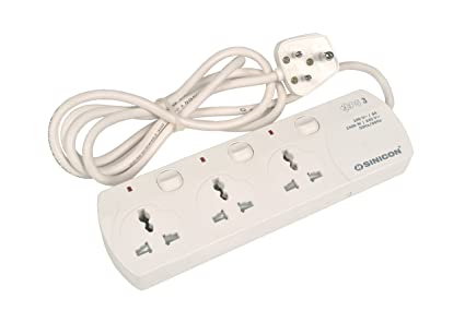 EXTENSION SOCKET UNIVERSAL S/SWITCH WHITE 3WX3MTR-GONGNIU-(1001152) for sale