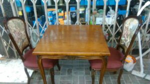 USED TWO CHAIRS DINING TABLE FOR SALE