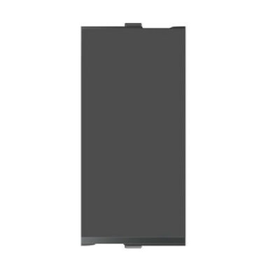 BLANK PLATE COVER 6X3 PVC BLACK DD-ANCHOR-(1000606 )