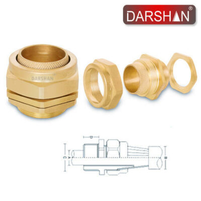 BRASS CABLE GLAND BW 40S GIFFEX TAIWAN-Darshan-(1000651)