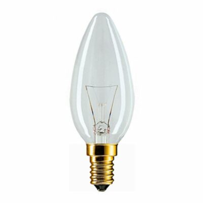BULB : 40W E14 CLEAR CANDLE LAMP LITEX