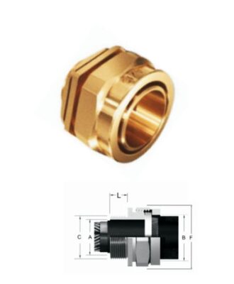 BRASS CABLE GLAND BW32S GIFFEX TAIWAN-Hi-Grip-(1000649)