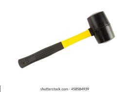 RUBBER HAMMER SMALL BLACK – for sale
