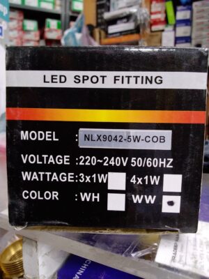 LED SPOT FITTING FULL SET – GAMMA NLX9042-5W-COB