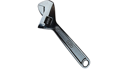 Adjustable wrench, 250 mm, two-component handle