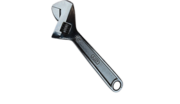 Adjustable wrench, 150 mm, two-component handle