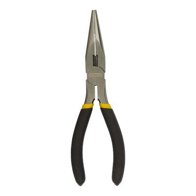 180mm Long nose pliers with plastic handles classic line.