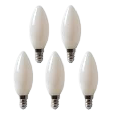 LED CANDLE LAMP E-14 4W WHITE VATSUN-(1001407)