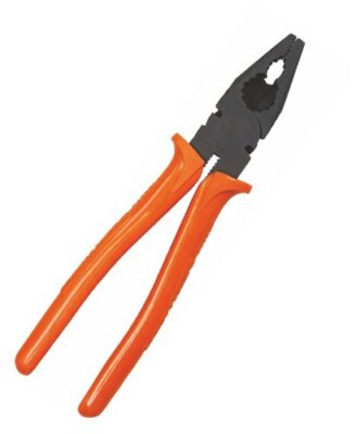 200mm Pliers with plastic handles, polished classic line.