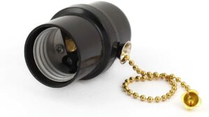 LAMP HOLDER CHAIN TYPE  BLACK-(1001393)