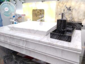 MARBLE WASHBASIN SET COUNTER FOR SALE