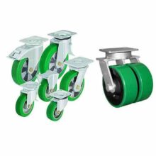 GreenCastor wheels|Round Trolley Caster Wheels, For Industrial