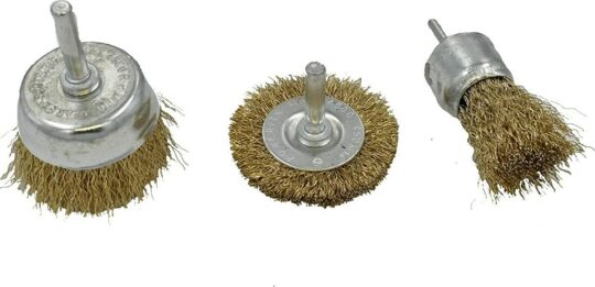 CUP BRUSH FOR GRINDER BRASS COATED 100MM For Sale