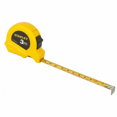 Meter Plastic Short Measuring Tape (Yellow)