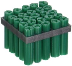 1″ 7 MM Green Expandet Fischer Plug Nylon Column Expansion Screw Anchor Plug Wall Plugs, Drywall Fischer Plugs