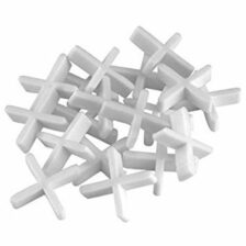 TILE CROSS   (150PC PKT) -Wall Floor Tile Plastic Cross Spacer 2.5mm White