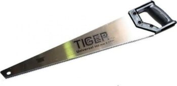 TIGER BRAND HAND SAW  RUBBER GREEP   18″-Worldwide Tiger 600mm x 8tpi/ 22-inch Cross Ground Universal Tooth Hardpoint Handsaw