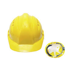 SAFETY HELMET WITH RATCHET SUSPENSION-Yellow