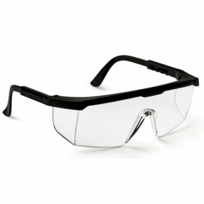 BLACK HALF FRAME SAFETY SPECTACLE -Clear