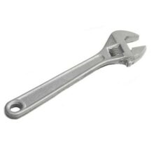 Adjustable Range  8″-Silver Cast Iron Adjustable Wrench