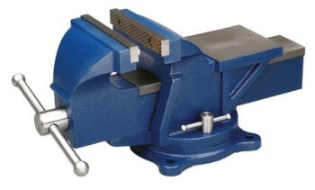 Cast Iron Bench Vice Heavy Structure (Blue, 100mm Size)