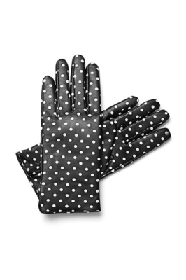 Dotted & Leather Gloves