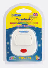 TERMINATOR 3 PINS PLUG WITH SWITCH & NEON FOR SALE
