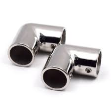 PIPE CONNECTOR 2 WAY ELBOW CHROME FINISH 20MM
