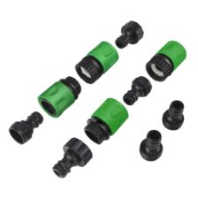 GARDEN HOSE SPRINKLER NOZZLE SET WITH ADAPTER MALE CONNECTORS