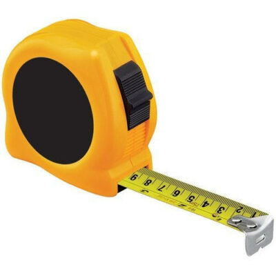 Meter Plastic Short Measuring Tape (Yellow)