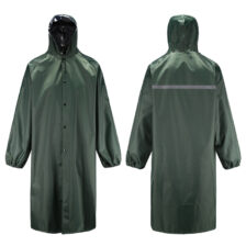 RAIN COAT PVC / POLYESTER MATERIAL -Green