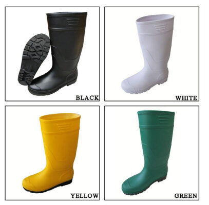 PVC GUMBOOT WITH OUT STEEL TOE SIZE:39-46 GREEN 15″
