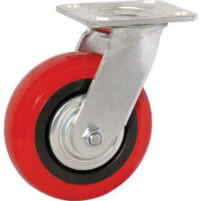 Red Castor wheels|Caster Wheel Movable, Load Capacity 300kg