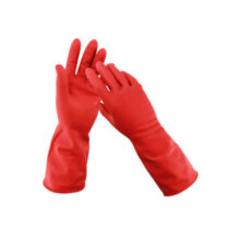 CHEMICAL GLOVES RED-16″