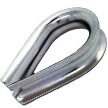 GI & SS THIMBLE|M12 Stainless Steel Thimble Rigging 12 Pcs Steel Cable Wire Rope Thimble
