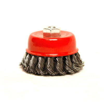 CUP BRUSH FOR DRILL BRASS 6MMX65MM For sale