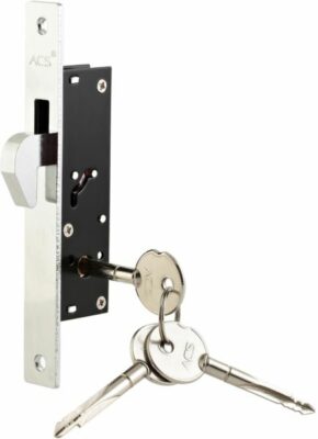 Sliding Lock With 3 Cross Keys 7x2x1inch