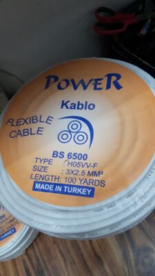 POWER KABLO – FLEXIBLE CABLE 100 YARD