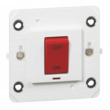 LEGRAND 45A DP SWITCH NEON FOR WATER HEATER SYNERGY WHITE