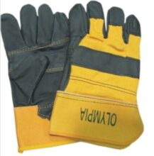OLYMPIA FLG-103 Furniture Leather Working Gloves Black color