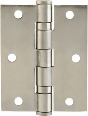 2-Bearings Stainless Steel Hinges Silver 3×2.5×2.5inch