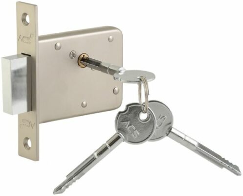 Corrosion-proof Door Lock With 3 Cross Keys Clear 4×3.5x1inch