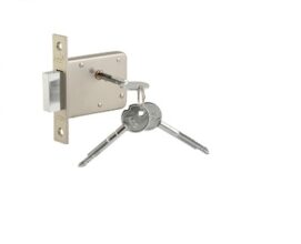 Corrosion-proof Door Lock With 3 Cross Keys Clear 4×3.5x1inch